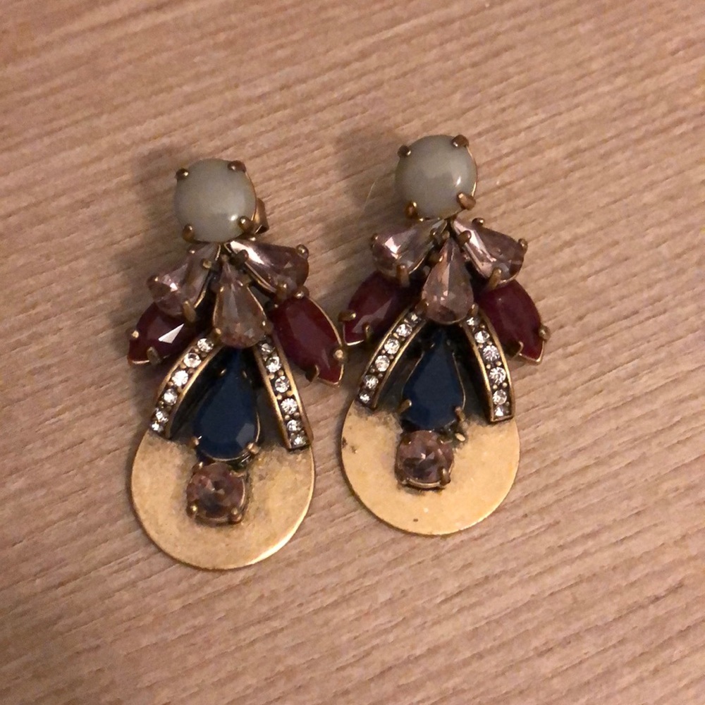 J. Crew statement earrings